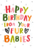 fur babies Birthday Card 18597 created by Poodle Pip