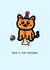 An Urban Slang Cat Birthday Cake Card created by Innabox 