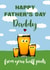 Funny Half Pints Fathers Day Card - Daddy - Beer - Happy Father's Day Daddy From Your Half Pints created by Giddy Kipper