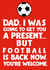 Football's back Father's Day Card created by David Rudd