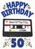 50th 50 Birthday Card 13067 created by ShortRound888