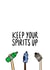 Funny Friendship Card - Keep Your Spirits Up - Alcohol created by The Pretty Funny Co.