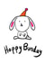 boppy bunny Birthday Card 18739 created by FASNASTIC LTD.