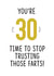 30 30th Birthday Card 16759 created by TeHe Gifts