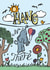 Cute Thinking Of You Card - Hang In There - Elephant created by Cookie Design