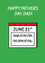 Funny Father's Day Card – "Laugh at Terrible Dad Jokes" Cartoon Calendar Design created by Stevie Doodles