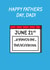 Funny Fathers Day Card – "Pretend to Dad He's Hilarious" Cartoon Calendar Design created by Stevie Doodles