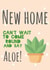 Funny Aloe Vera Pun New Home Card - House Plant - Can't Wait To Come Round And Say Aloe created by Charlotte Gibson