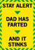 Stay alert Father's Day card created by Dean Morris Cards