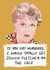 Jessica Fletcher Murder She Wrote card created by Rosie Johnson Illustrates