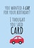 car pun Birthday Card 15285 created by Hardly Appropriate