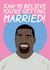 Kanye West Engagement Card – Married Witty Play on Words created by Stevie Doodles