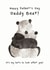 panda bear Father's Day Card 43291 created by Hidden Tales