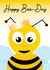 bee animal Birthday Card 19066 created by Leanne Creative