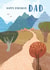 Dad scenic birthday card created by Rebecca Prinn