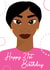 black girl pink Birthday Card 19073 created by Leanne Creative