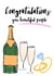 Pretty Prosecco Wedding Card - Congratulations You beautiful People created by Close To Me