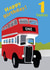 Age 1 Birthday Bus Card created by lovetractors