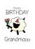 Flowers for Grandmaaa sheep birthday card created by Bev O'Connor || @oconnordesign