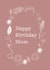 simple mum Birthday Card 15082 created by Emma Keight