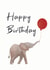 elephant balloon Birthday Card 19169 created by Sarah L Dyson Designs
