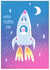 rocket from the kids Father's Day Card 37231 created by Red & Ruby Designs