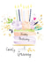 Granny Floral Birthday Cake Card created by SABIVO Design by Sabina
