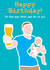 pint baby Birthday Card 19130 created by Charlie T