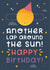 Lap around the sun birthday card created by Joanne Hawker