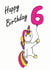 6 6th Birthday Card 7089 created by A Ray of Sunshine Cards
