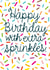 extra sprinkles Birthday Card 14942 created by Paper Wishes Co