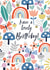 floral, nature and butterflies Birthday card created by Sarah Corcoran 