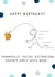 funny beer Birthday Card 43761 created by A note with love