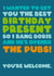 Funny Boris Opening Pubs Birthday Card created by Pottsy Prints