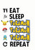 eat sleep Birthday Card 13079 created by ShortRound888