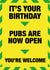 Pub Boris Birthday Card 33637 created by @linesbehind