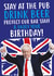 Drink beer, protect our bar staff birthday card created by @linesbehind