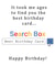 Search Box Google Birthday Card 19162 created by Vale Designs