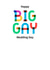 Happy big gay wedding day - Rainbow LGBT wedding card created by POP FIZZ