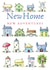 Cute New Home Card - Houses - Adventures - New Home New Adventures created by Kate Garrett