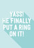 He put a ring on it! - engagement created by Blush & Blossom 
