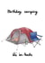 camping tent Birthday Card 17349 created by AVO-CARDO
