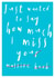 miss you funny Just because Card 7196 created by Giddy Kipper