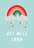 get well soon rain Get Well Card 16563 created by Poppy Jane Prints