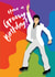 groovy disco Birthday Card 19510 created by Claire Huntley illustration
