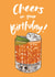 cheers cocktail Birthday Card 19511 created by Claire Huntley illustration