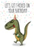 dinosaur gin Birthday Card 14725 created by All The Best