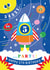 Happy 5th Birthday Rocket & Space Card created by Creative Joy