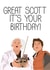 Great scott back to the future birthday card created by MintCards