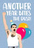 Funny Birthday Card - Freddie Mercury - Pun - Another Year Bites The Dust created by The Cake Thief